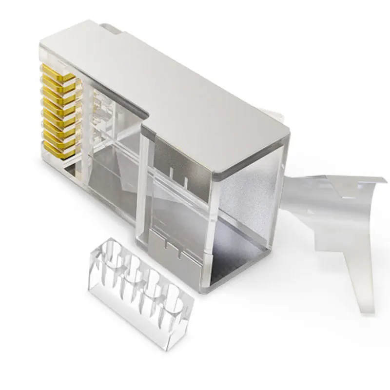 Сетевой Кабельный соединитель YiWe RJ45 разъем Ethernet для кабеля Cat6a Cat7 сетевой