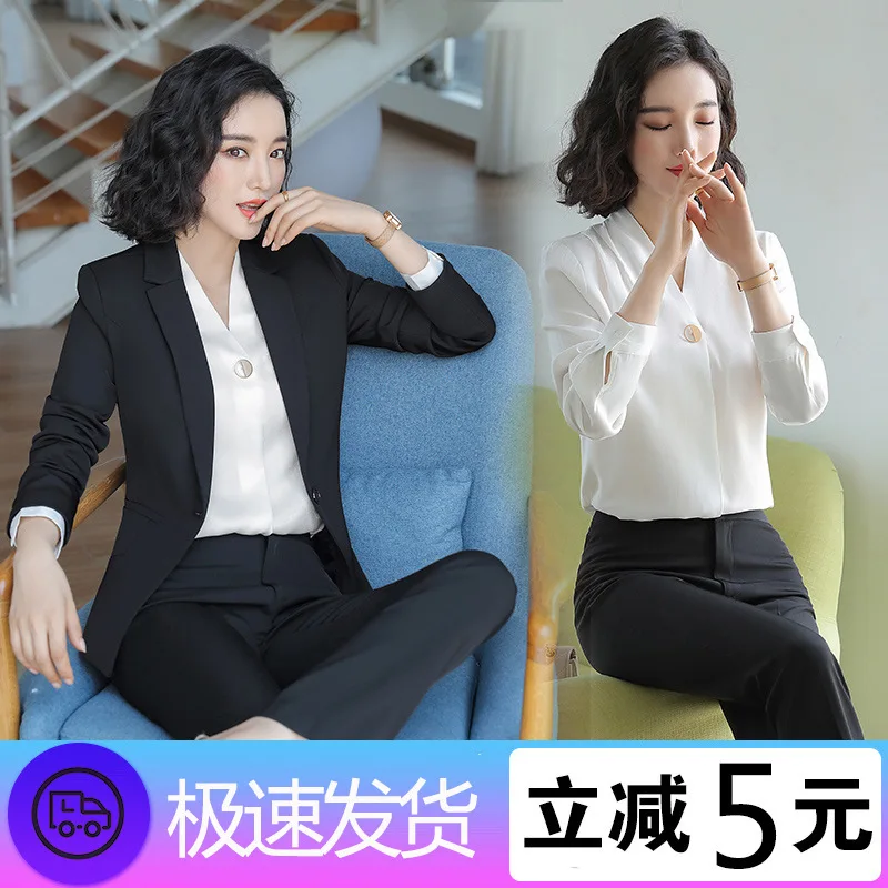 Деловой наряд женский костюм платье для костюма новый 2020 chun xia модный