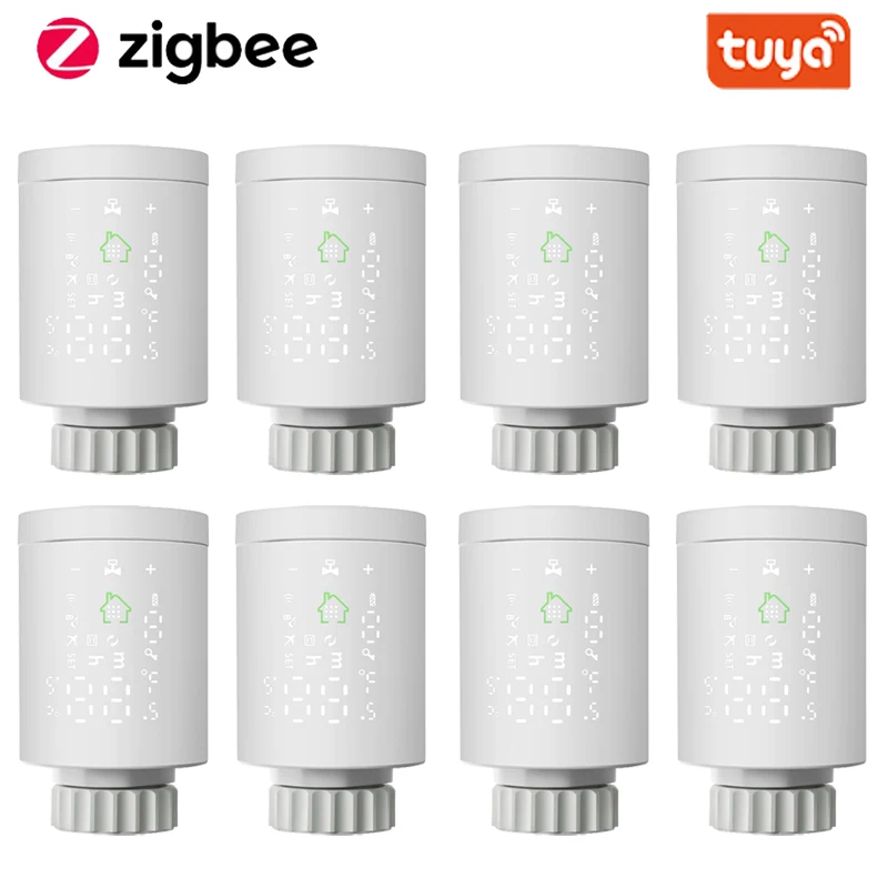 

Top Tuya Smart ZigBee Radiator Actuator Programmable Thermostat Thermostatic Radiator Valve Temperature Controller Support Alexa