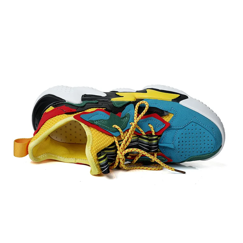 Кроссовки мужские массивные эластичные дышащие для взрослых модная