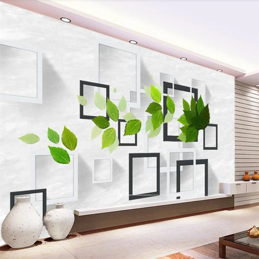 Обои на заказ 3D обои стерео зеленый ТВ фон для стен гостиная спальня отель