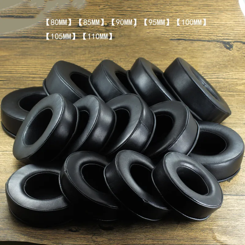 

Round Real Sheepskin Ear Pads 80MM 85MM 90MM 95MM 100MM 105MM 110MM For Razer For Sony for AKG Headphones Soft Memory Foam