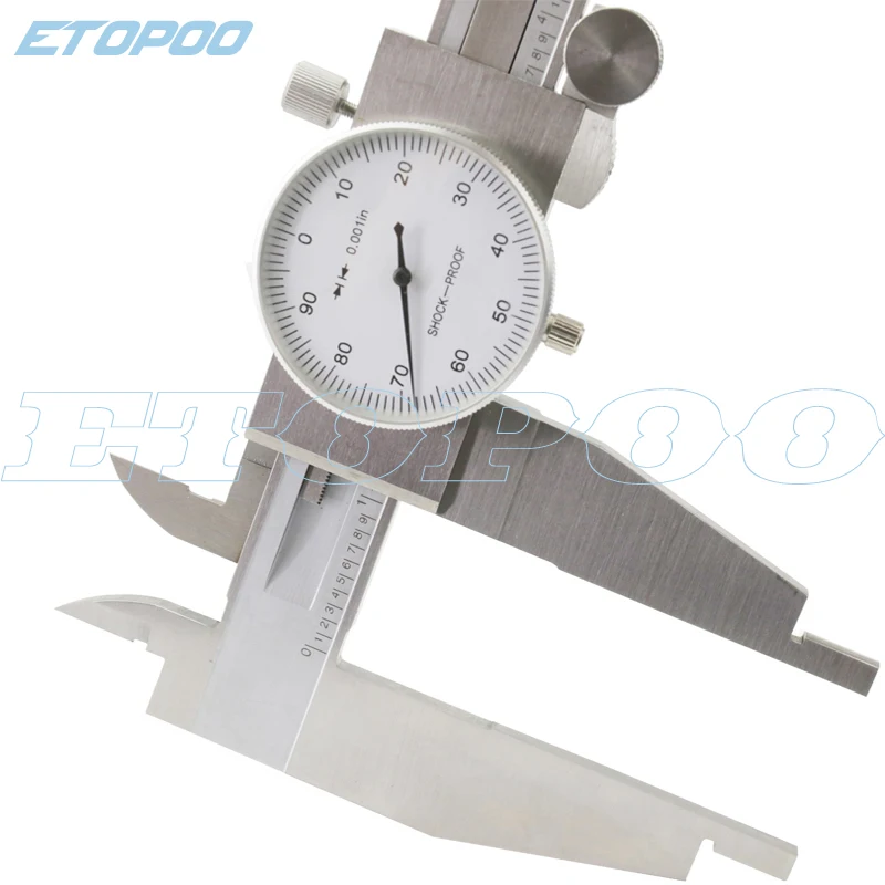 0-300mm 12inch Dial calipers 0.01mm High precision stainless steel vernier with table caliper 0..001&quot dial gauge | Инструменты