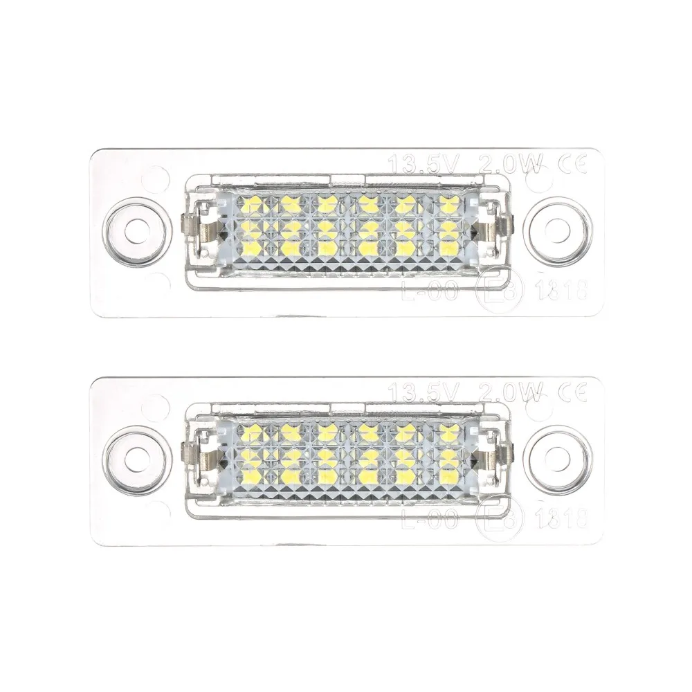 2 шт. 18SMD светодиодные задние номерной знак светильник лампа для VW Jetta Touran Passat B6 5D