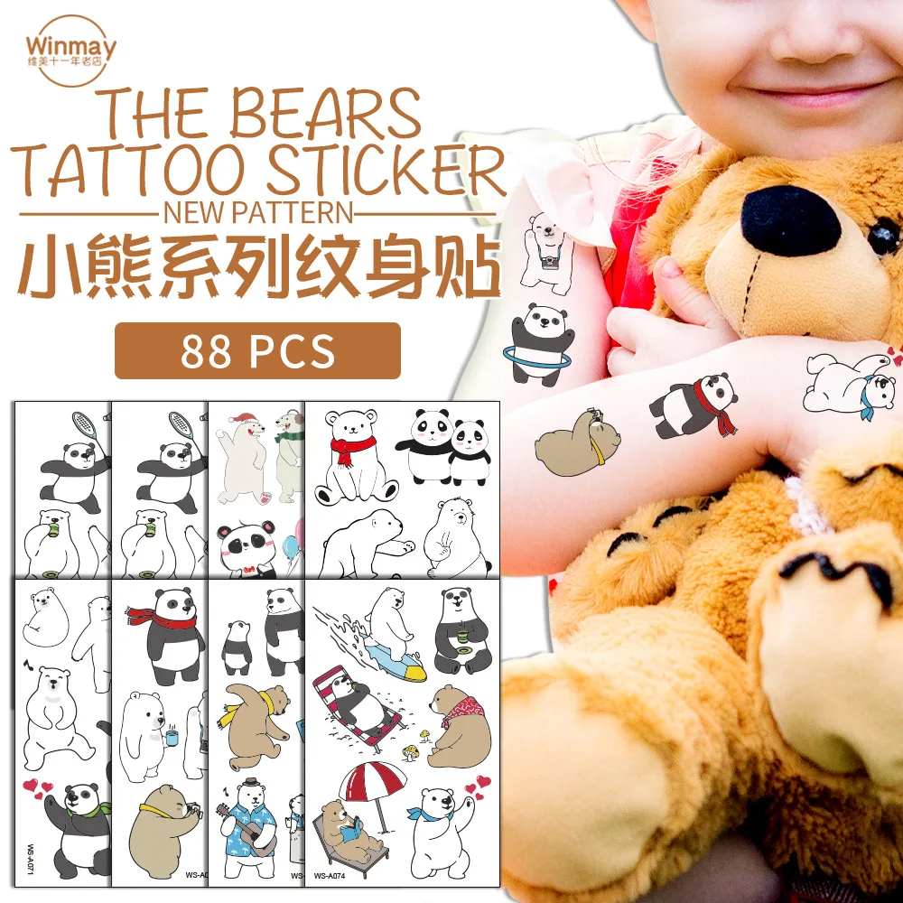 Детская забавная образовательная Водонепроницаемая временная татуировка