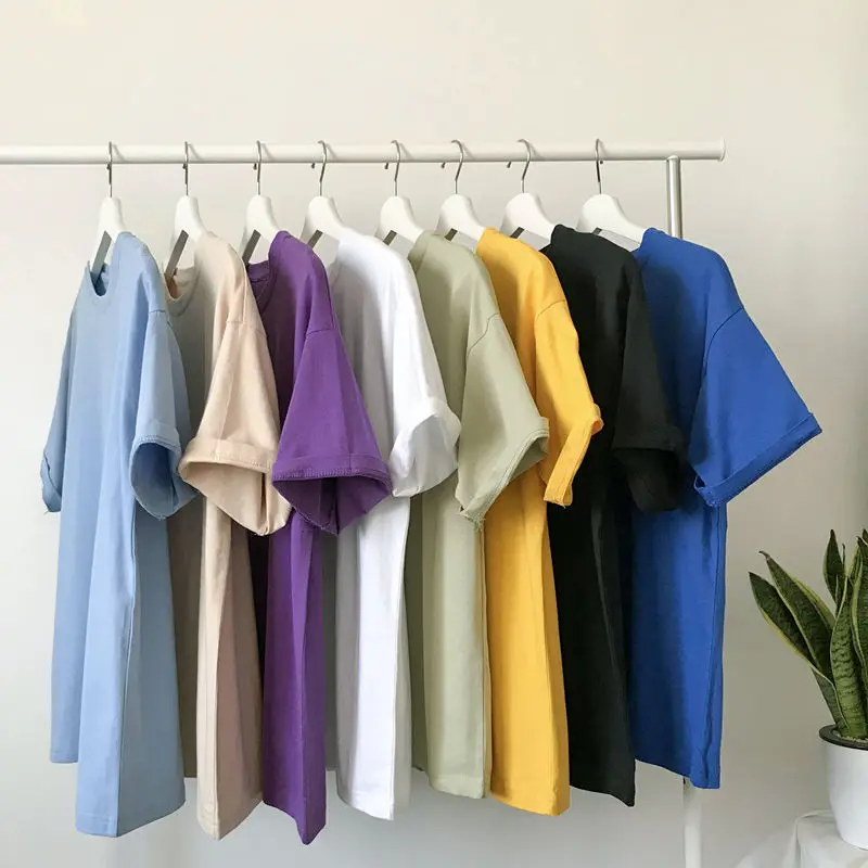 Новая однотонная мужская футболка с короткими рукавами в стиле хип-хоп свободная