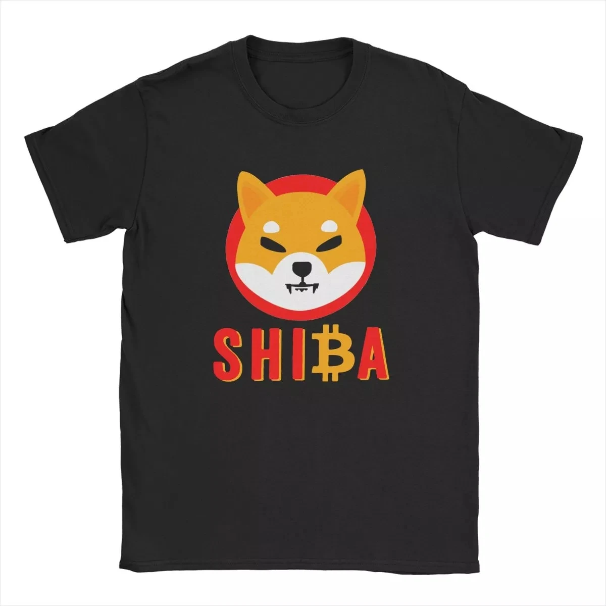

Token Crypto Shiba Inu Coin T-Shirt for Men Vintage Pure Cotton Tees Round Neck Short Sleeve T Shirt Summer Clothes