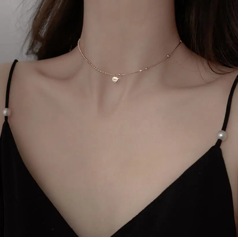 

Женское колье из серебра 2021 пробы, с цепочкой до ключиц