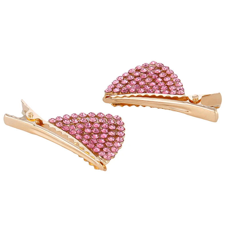 

1Pair Girls Cute Shining Full Crystal Cat Ears Hairpins Princess Lovely Hair Clips Barrettes Headband Fashion Hair Accessories