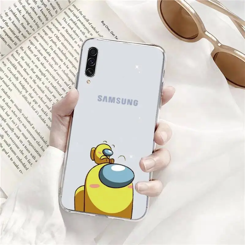 

Among Us Phone Case Transparent For Samsung Galaxy A71 A21s S8 S9 S10 plus note 20 ultra