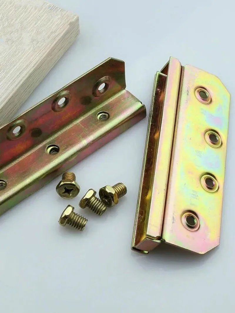 

Bed Fixed Corner Thickened wooden bed invisible buckle Hinge fastener 5 inch Heavy Duty Hardware Furniture fittings