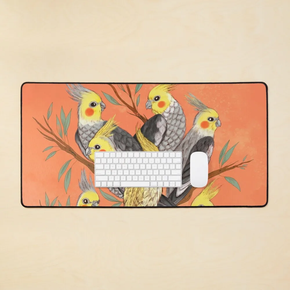 

Cockatiel Fun Mouse Pad Big Size Desktop Keyboard Pad Mat Table Antiskid Waterproof Desk Mat