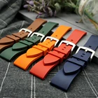 Быстросъемный ремешок для мужских часов, аксессуары для браслетов, премиум класса, фторкаучук, ремешок для часов 20 мм 22 мм 24 мм