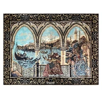 1 5x2 istanbul castal hand knotted silk tapestry small rug decoration wall
