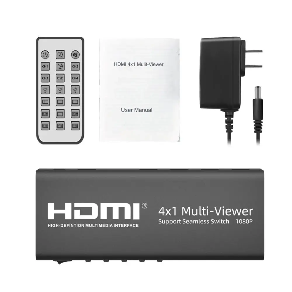 Конвертер AOEYOO HDMI 4x1 Mulit-Viewer 1080P 4 порта s с PIP бесшовный Swith Quad порт SPDIF для PS4 TV |