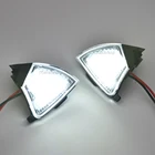 Беласветодиодный светодиодная Передняя подсветка для зеркала, лужайки для Volkswagen Vw Golf 5 Mk5 MkV Passat b6 Jetta Eos Golf 6, вариант автомобильных ламп