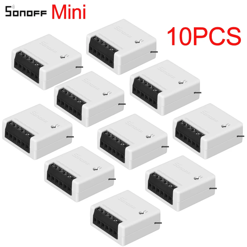 2/3/5/6/8/10 шт. Sonoff мини Two Way интеллигентая(ый) Wi-Fi для переключателя «сделай сам» Умный дом автоматизации Дистанционное Управление переключатели работать с Alexa