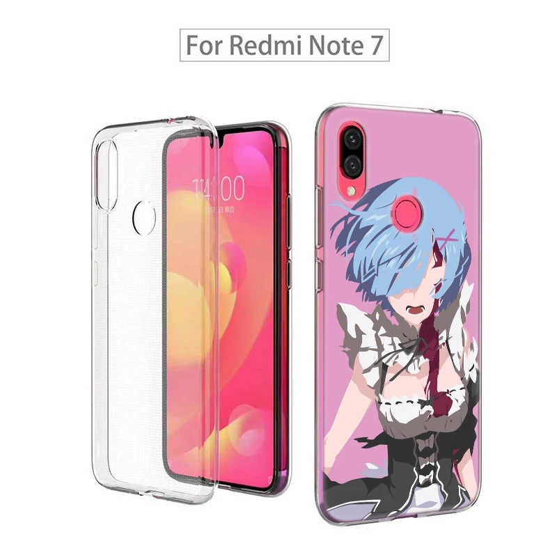 Мягкий чехол Rem Re Zero для Xiaomi Redmi Note 8T 9S 6 7 8 9 Pro K20 K30 6A 7A 8A 9A 9C силиконовый | Мобильные