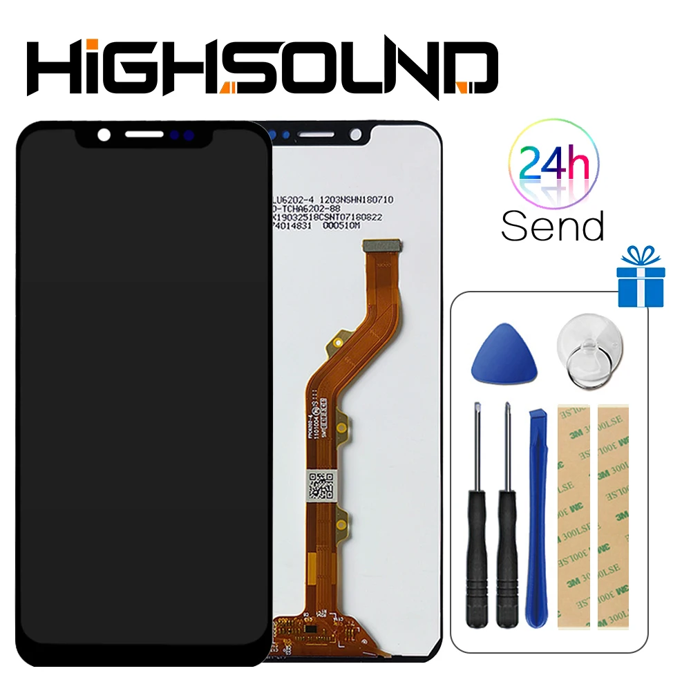 Полный ЖК-дисплей 6 2 дюйма для Tecno Camon 11 CF7 сенсорный экран дигитайзер панель в