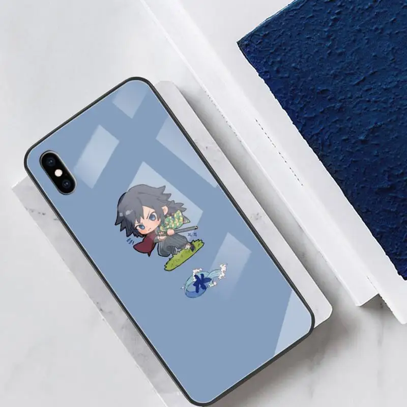 

Slayer Kimetsu No Yaiba Phone Case Glass Designer For Ipohne 7 8 PLUS 6s 11 Pro Max XR Back Cover Case
