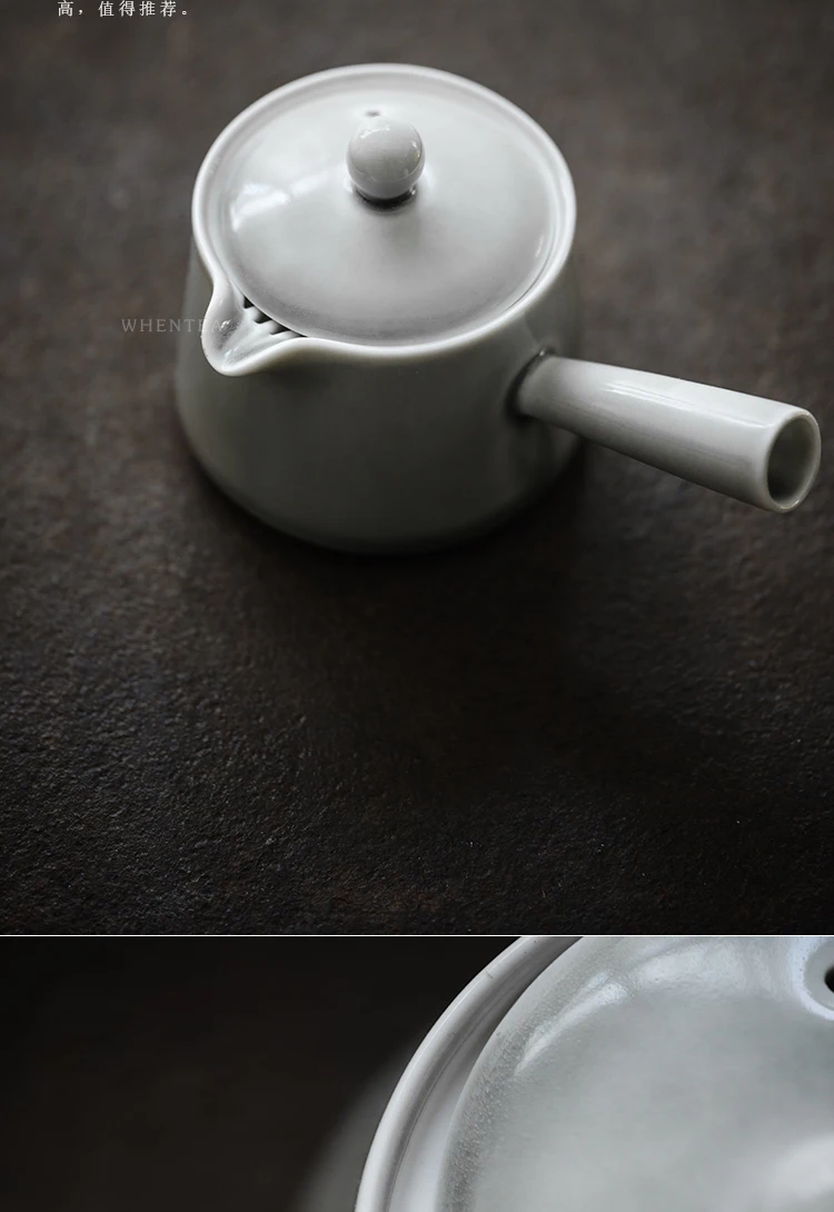

White Porcelain Teapot Black Oolong Tea Traditional Japanese Kettle Tea Pot Small Portable Juego De Te Kitchen Dining Bar EB50CH