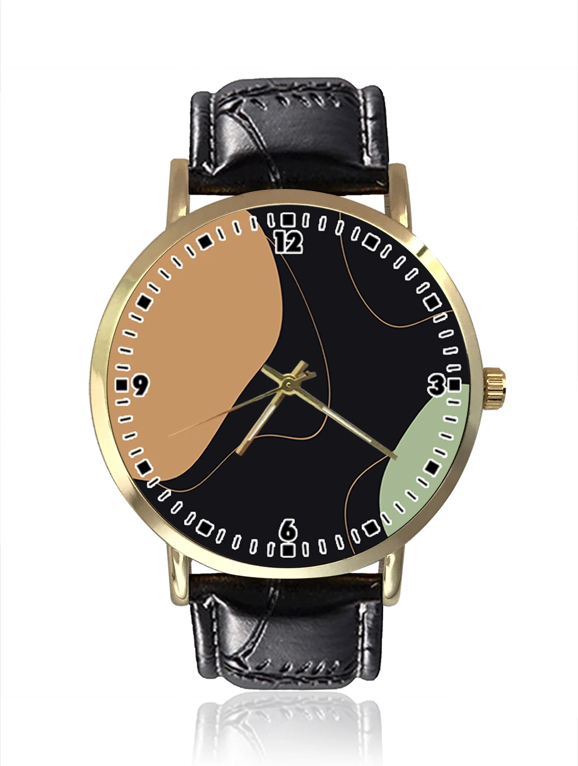 

Мужские минималистичные кварцевые часы с кожаным ремешком, Элегантные ультратонкие деловые часы, простой дизайн Fa, 2021