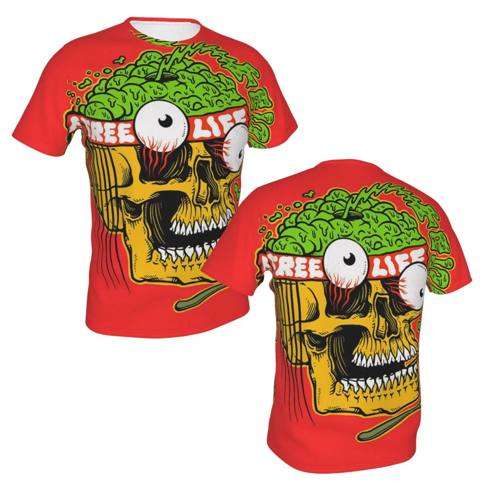 

Free Life Summer Men's 3D T Shirt, Fashionable And Versatile Outdoor Trend Tops