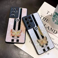 Luxury Rhinestone Fashion butterfly Phone Case For Samsung Galaxy S22 S21 S20 Plus Note Ultra A42 A52 A72 Cover