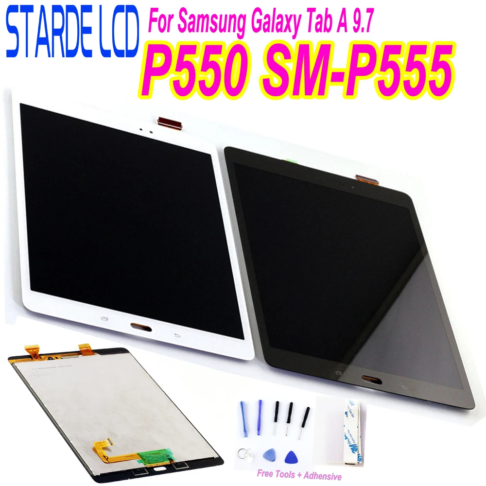 STARDE Замена ЖК дисплей для Samsung Galaxy Tab A 9 7 SM P550 P555 сенсорный экран дигитайзер сборки