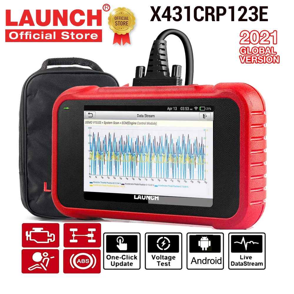 Запуск X431 CRP123E OBD OBD2 сканер автомобильный считыватель кодеров англ