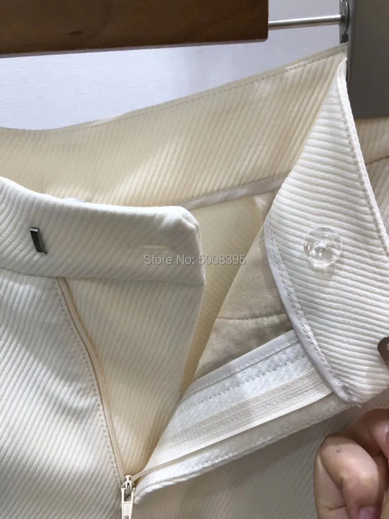 Высокое качество! Кремовый хаки Novara Twill Брюки витой шов Высокая талия Модные свободные брюки женские 2019FW горячая распродажа