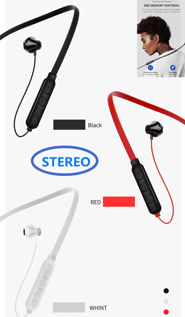 Bluetooth V4.1 наушники спортивные HiFi Беспроводная гарнитура с микрофоном Стерео G02