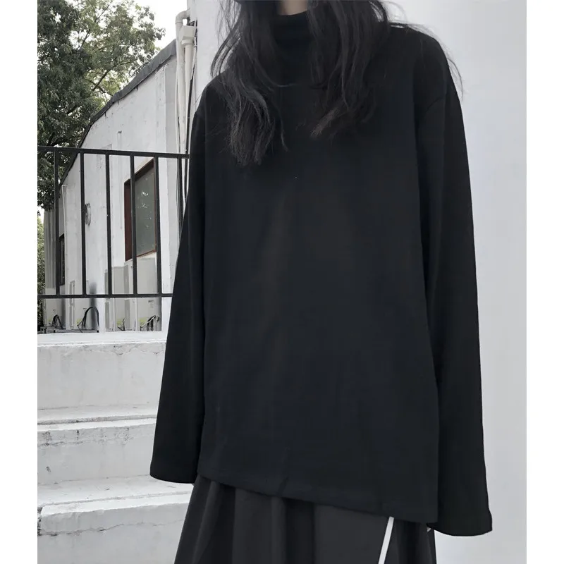 Черные женские модные весенние свитшоты с длинным рукавом Повседневная модная