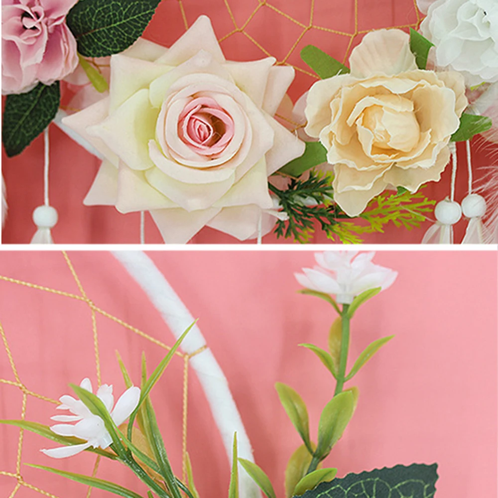 1 шт. домашнее украшение Ловец снов перья ручные тканые украшения колокольчик