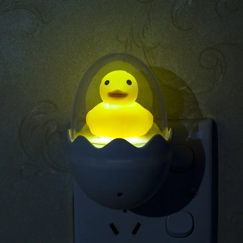 Светодиодный ночсветильник с милой желтой уткой лампа регулируемой яркостью и