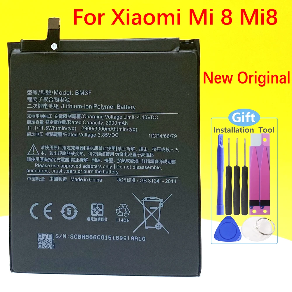 

NEW Original BM3F Battery For Xiaomi Mi 8 Mi8 Explorer Mi8 Pro Smartphone/Smart Mobile phone