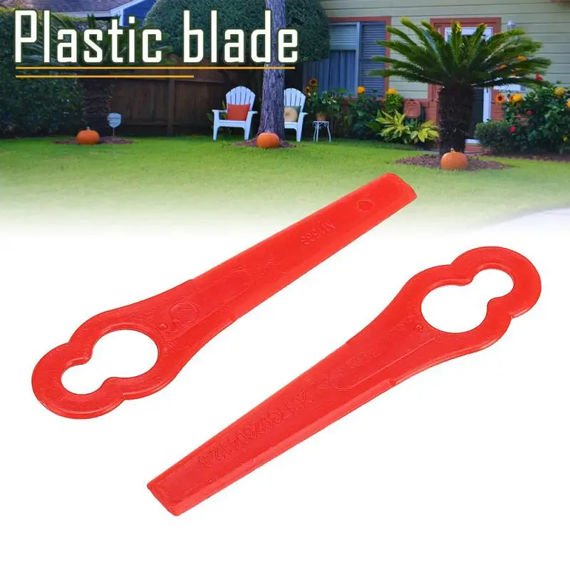 

50pcs Plastic Trimmer Blades Pendants For Grass Trimmer Garden Timmer Blades Brushcutter Desbrozadora Lawn Mower Strimmer Tool