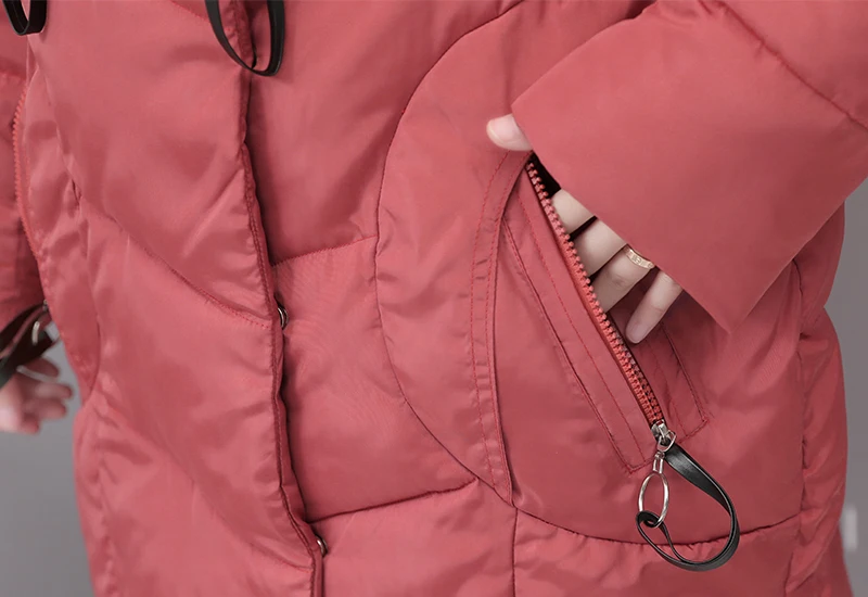 Plus Size 4XL 5XL Winter Jacket Women Padded Outwear Hooded Colorful Fur Female Coat Long Parka Mujer Invierno