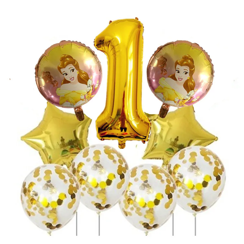 Принадлежности для дня рождения Красавица и чудовище подарок девочек