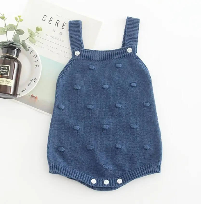 Spring Mom Daughter Family Clothes Long Sleeve Knitwear Sweater Pullover Autumn Winter Top Baby Girl Sweet Love Cotton Jumpsuit - Цвет: Blue