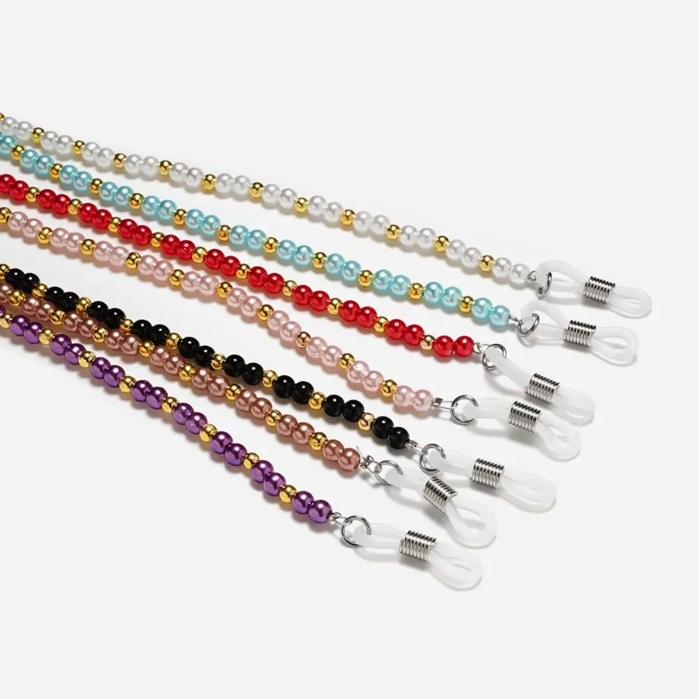 2022 Hot Womens Small Beads Eyeglass Eyewears Sunglasses Reading Glasses Chain Cord Holder Neck Strap Rope High Quality | Аксессуары для