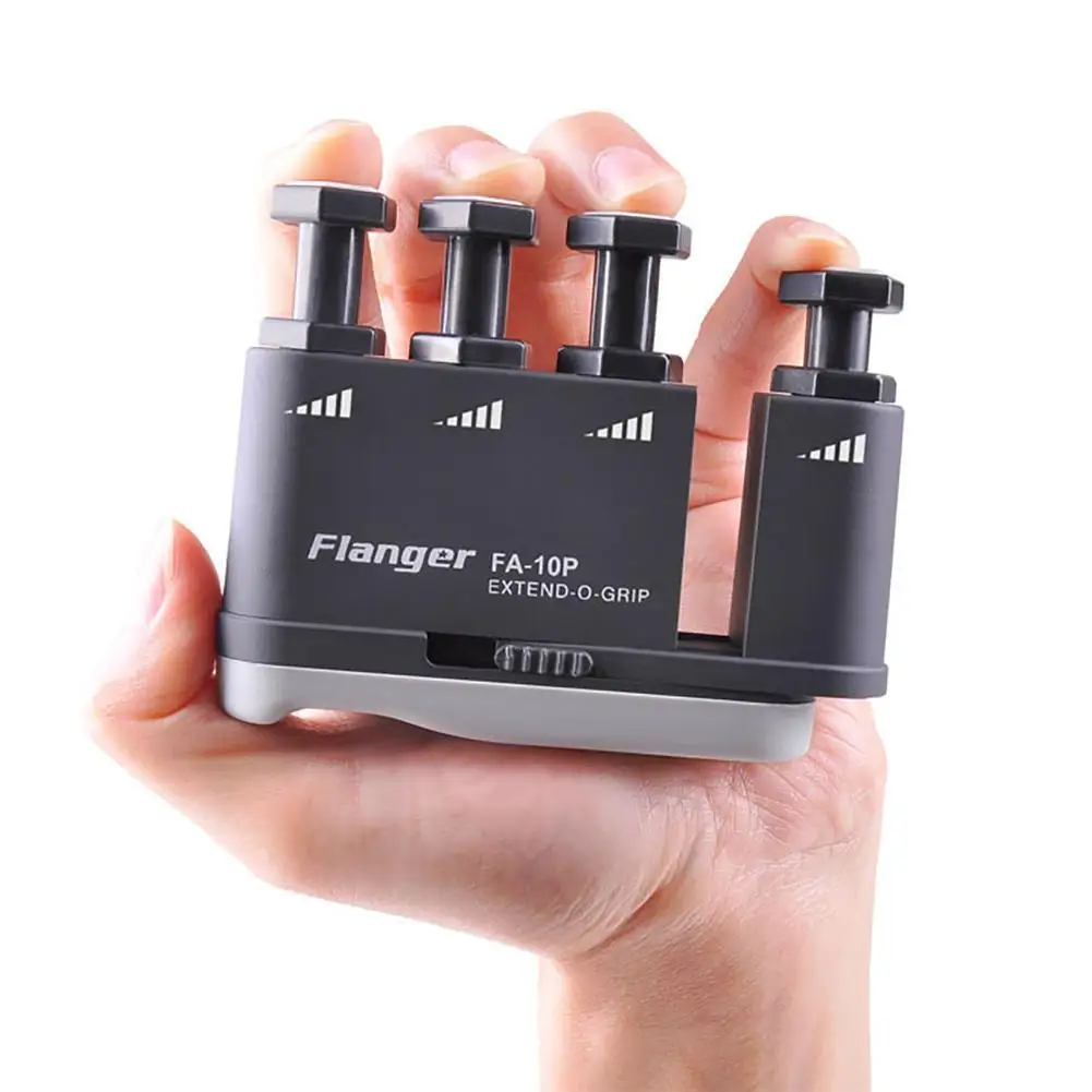 Black Flanger FA-10P обновление Выдвижная и сила Регулируемый Палец Тренажер игры на укулеле/гитара/бас/пианино/саксофон/скрипка Пальчиковый тренажер - Цвет: Black