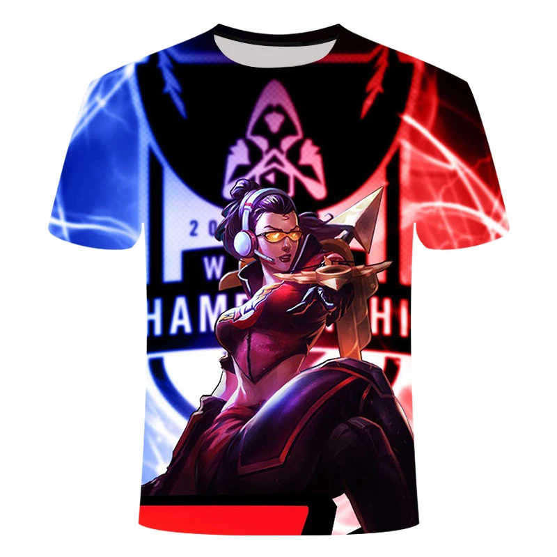 

Game League Of Legends 3D Printed T-Shirt Yasuo Zed Leesin T-Shirt Casual T-Shirt Short Sleeve Summer Streetwear Size XXS-6XL