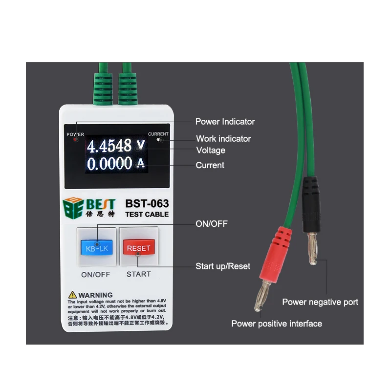 BST-063 мобильный телефон ремонт Специальный шнур питания Apple/Android Батарея для