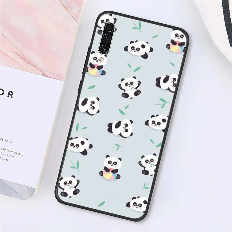 

panda cute cartoon Phone Cases For Samsung galaxy S 9 10 20 A 10 21 30 31 40 50 51 71 s note 20 j 4 2018 plus Luxury brand