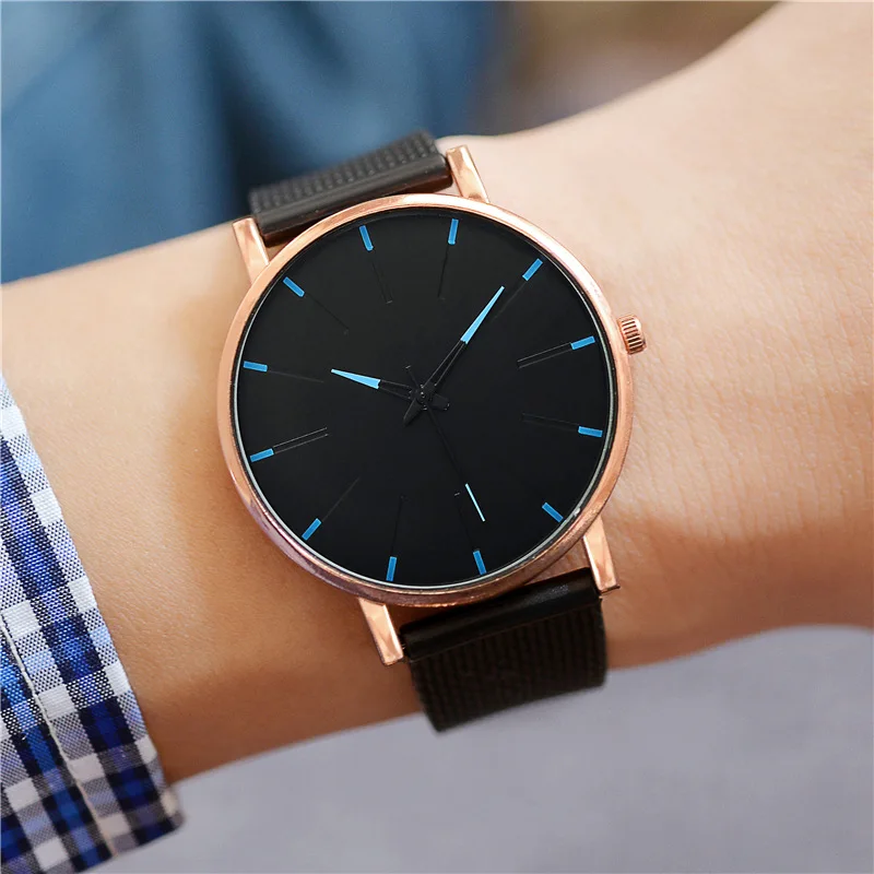 New Fashion Watch Mesh Strap Ultra-thin Quartz Watches Wholesale