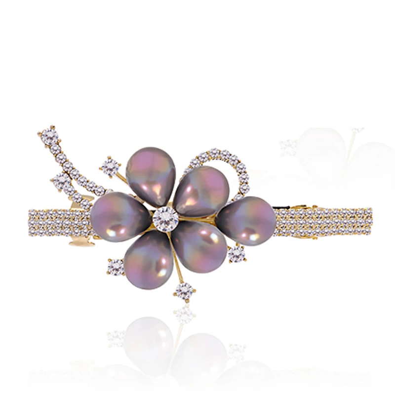 

2021 New Korean Pearl Flower bow star hairpin fashion hairpin Women Hairpins Headwear Girl