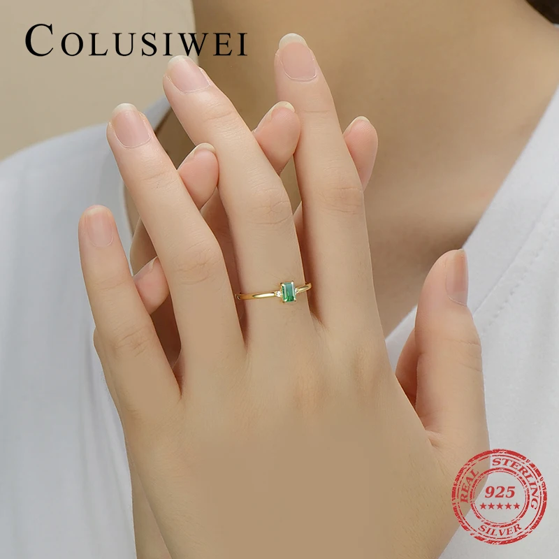 Colusiwei натуральная 925 стерлингового серебра романтическая Параиба Турмалин