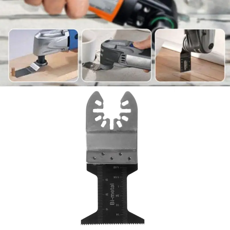 

1PC 45MM Double Metal Saw Blade Oscillating MultiTool Blade for Fein Makita Bosch Kit Accessory U4LB