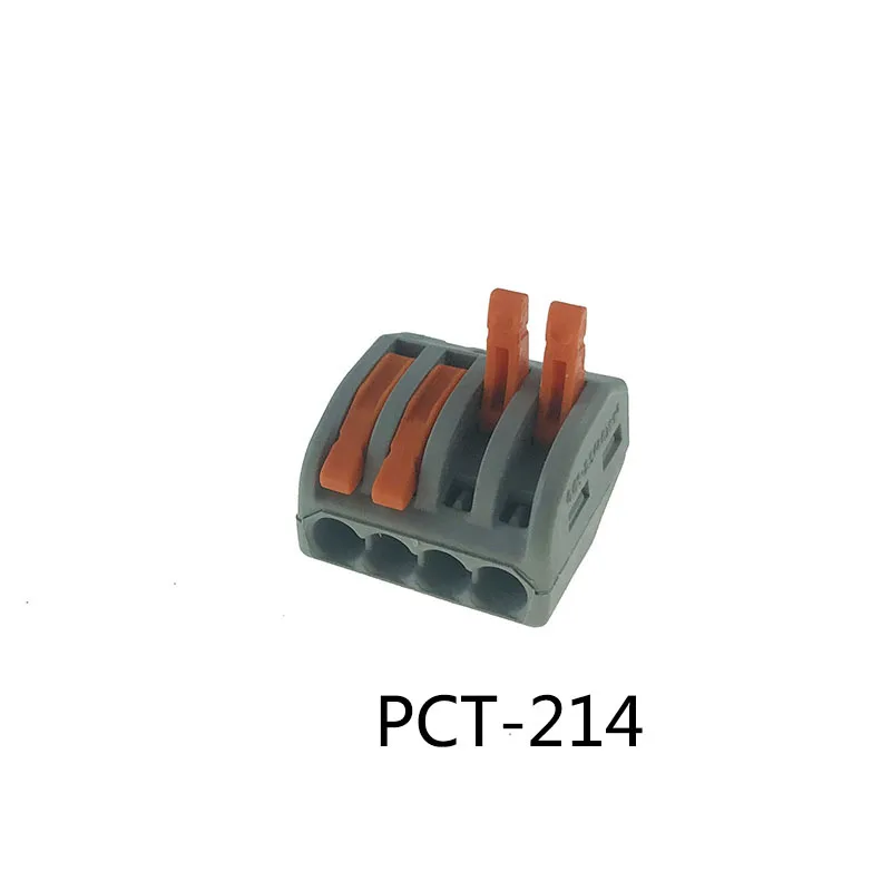 5 шт. PCT-412 PCT-413 PCT-415 компактный проводной разъем проводки, проводниковый блок 0,08-2.5mm2 214 218 SPL-2 3 - Цвет: PCT-214